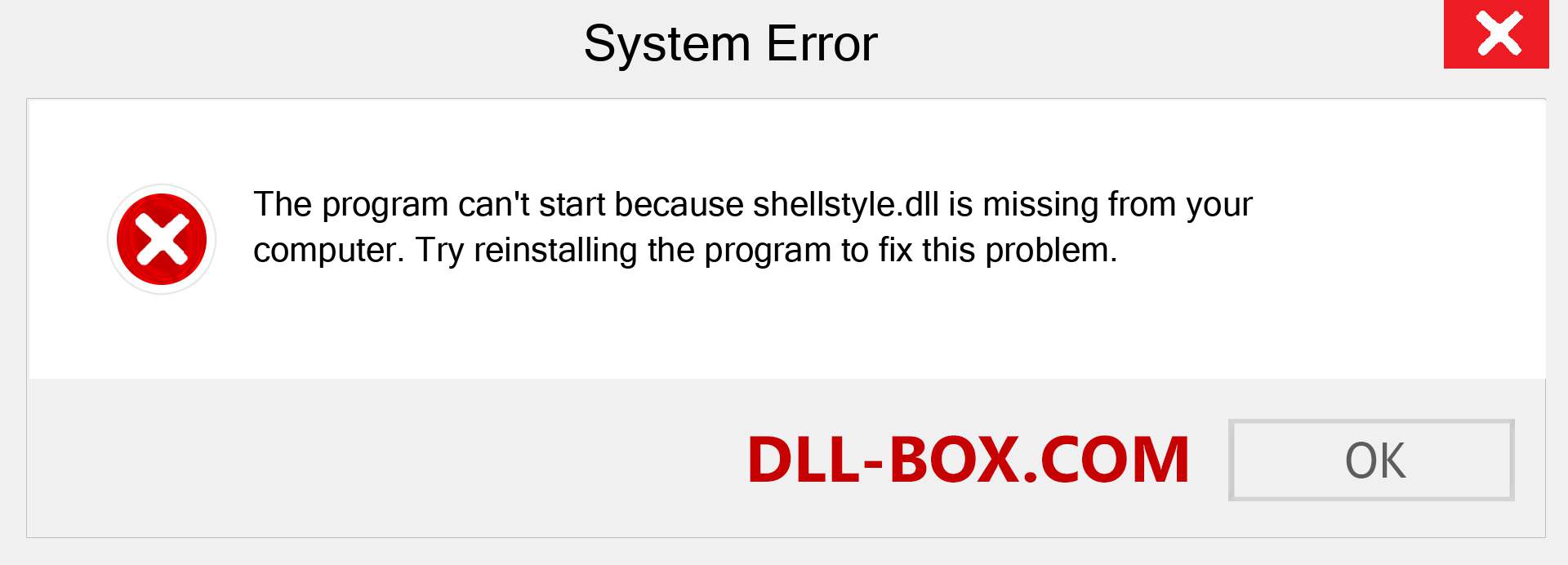  shellstyle.dll file is missing?. Download for Windows 7, 8, 10 - Fix  shellstyle dll Missing Error on Windows, photos, images